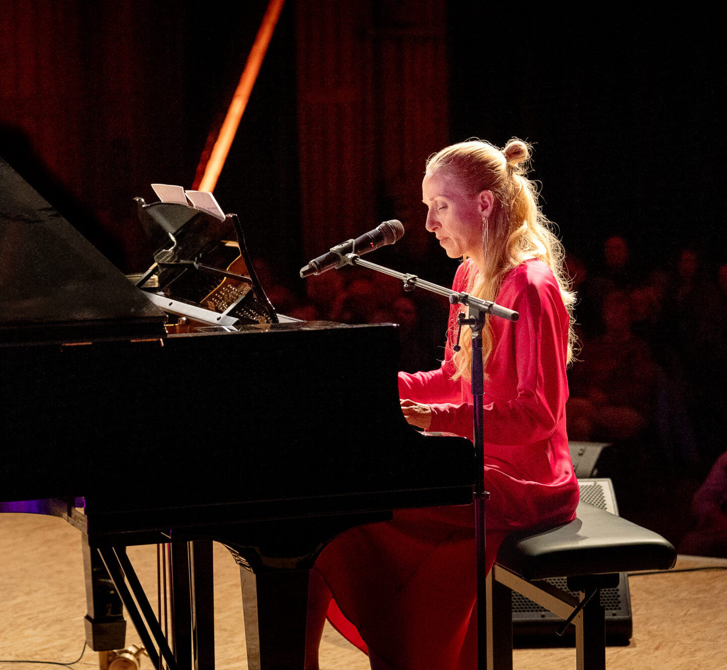 Kat Wulff live im Kulturforum Lüneburg bei der Musikalischen Lesung Younger sän ewer mit Hinnerk Baumgarten.
